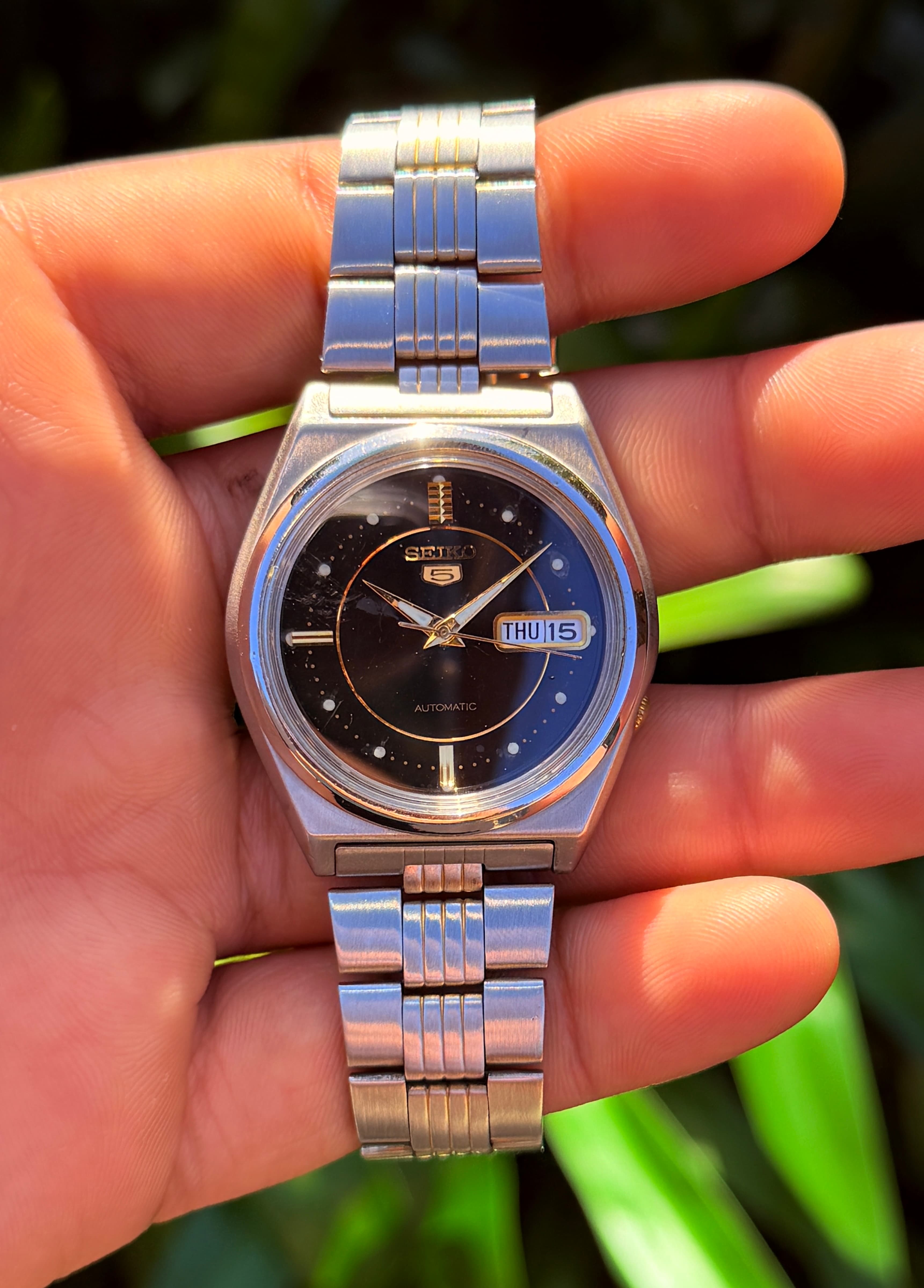 Seiko Seiko 5 Automatic Black Dial with Exhibition Caseback