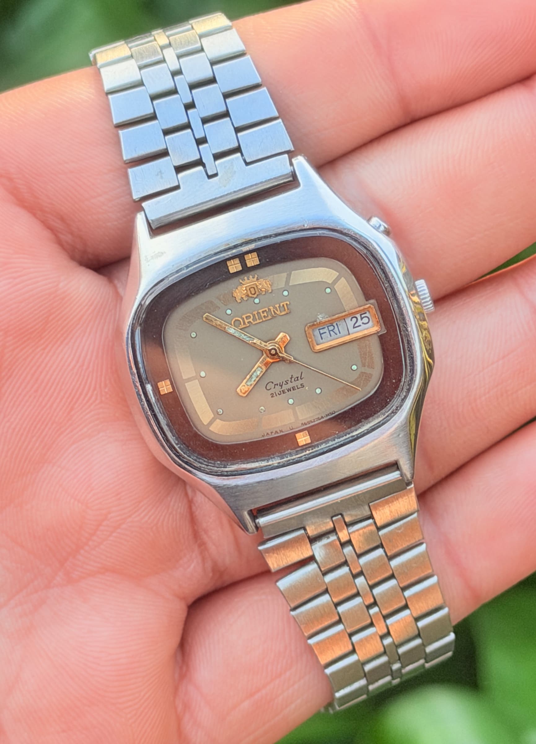 Orient Vintage Orient Crystal 21 Jewels TV-Dial Automatic